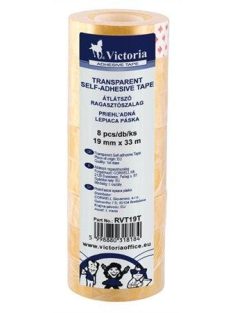   Ragasztószalag, 19 mm x 33 m, VICTORIA, átlátszó (RVT19T) (RVT19T)