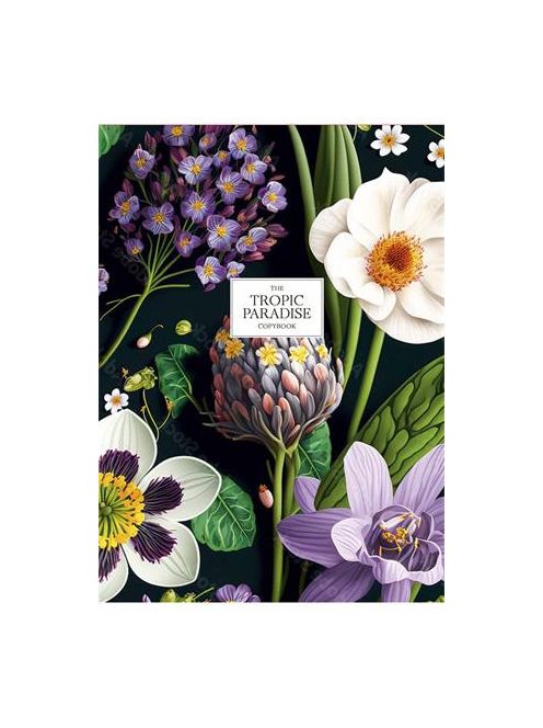Füzet, tűzött, A5, vonalas, 48 lap, SHKOLYARYK "Tropic Paradise", vegyes (SB485227L)