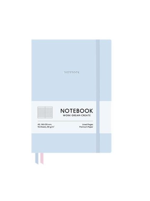 Jegyzetfüzet, A5, kockás, 96 lap, puhafedeles, SHKOLYARYK "Genius", Kék (SB7113K)