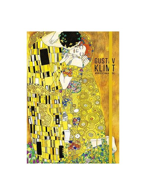 Skiccfüzet, pontrácsos, A5, 80 lap, keményfedeles, SHKOLYARYK, "Klimt&Van Gogh", vegyes (SB80359D)