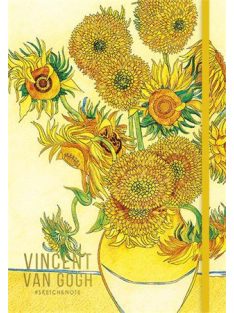   Skiccfüzet, pontrácsos, A5, 80 lap, keményfedeles, SHKOLYARYK, "Klimt&Van Gogh", vegyes (SB80359D)