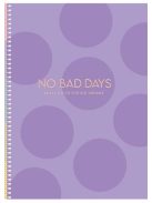 Spirálfüzet, B5, kockás, 80 lap, keményfedeles, SHKOLYARYK "No bad days", vegyes (SB806082K)