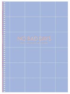   Spirálfüzet, B5, kockás, 80 lap, keményfedeles, SHKOLYARYK "No bad days", vegyes (SB806082K)
