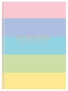 Spirálfüzet, B5, kockás, 80 lap, keményfedeles, SHKOLYARYK "No bad days", vegyes (SB806082K)