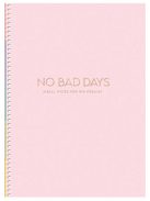 Spirálfüzet, B5, kockás, 80 lap, keményfedeles, SHKOLYARYK "No bad days", vegyes (SB806082K)