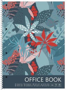   Spirálfüzet, vonalas, A4+, 80 lap, SHKOLYARYK "Forest", vegyes (SB806701L)