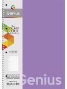 Spirálfüzet, A4, vonalas, 80 lap, PP borító, SHKOLYARYK "Genius", vegyes (SB806803L)