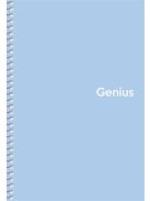 Spirálfüzet, A5, kockás, 80 lap, PP borító, SHKOLYARYK "Genius Pastel", vegyes (SB806804K)