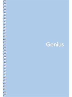   Spirálfüzet, A5, kockás, 80 lap, PP borító, SHKOLYARYK "Genius Pastel", vegyes (SB806804K)
