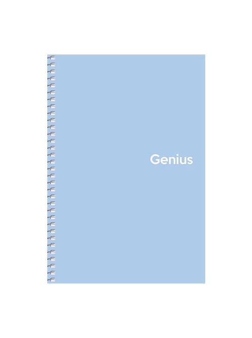 Spirálfüzet, A5, kockás, 80 lap, PP borító, SHKOLYARYK "Genius Pastel", vegyes (SB806804K)