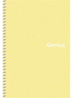   Spirálfüzet, A5, kockás, 80 lap, PP borító, SHKOLYARYK "Genius Pastel", vegyes (SB806804K)