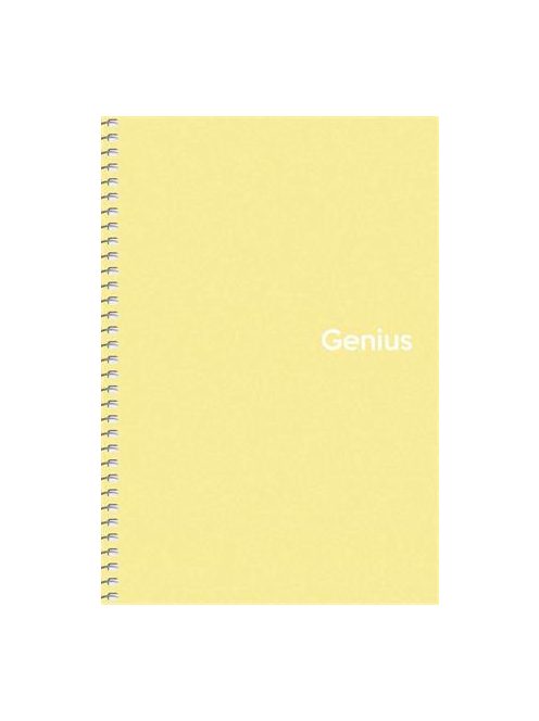 Spirálfüzet, A5, kockás, 80 lap, PP borító, SHKOLYARYK "Genius Pastel", vegyes (SB806804K)