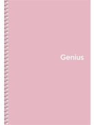 Spirálfüzet, A5, kockás, 80 lap, PP borító, SHKOLYARYK "Genius Pastel", vegyes (SB806804K)