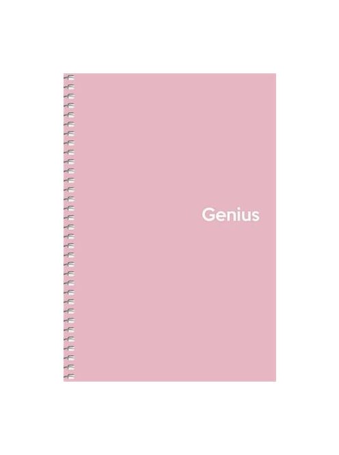 Spirálfüzet, A5, kockás, 80 lap, PP borító, SHKOLYARYK "Genius Pastel", vegyes (SB806804K)