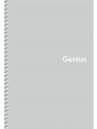 Spirálfüzet, A5, kockás, 80 lap, PP borító, SHKOLYARYK "Genius Pastel", vegyes (SB806804K)