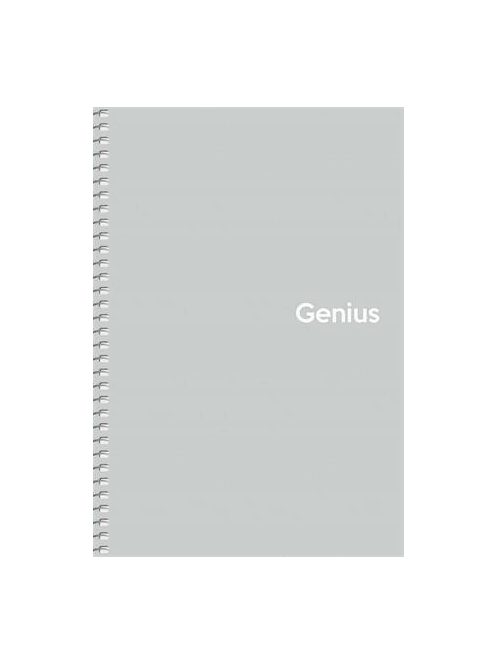 Spirálfüzet, A5, kockás, 80 lap, PP borító, SHKOLYARYK "Genius Pastel", vegyes (SB806804K)