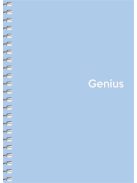 Spirálfüzet, A6, kockás, 80 lap, PP borító, SHKOLYARYK "Genius Pastel", vegyes (SB806805K)