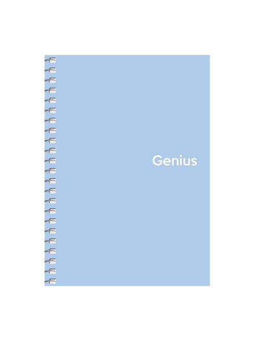 Spirálfüzet, A6, kockás, 80 lap, PP borító, SHKOLYARYK "Genius Pastel", vegyes (SB806805K)