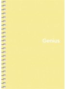 Spirálfüzet, A6, kockás, 80 lap, PP borító, SHKOLYARYK "Genius Pastel", vegyes (SB806805K)