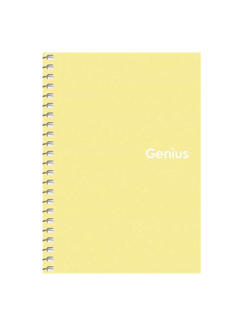Spirálfüzet, A6, kockás, 80 lap, PP borító, SHKOLYARYK "Genius Pastel", vegyes (SB806805K)
