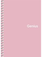 Spirálfüzet, A6, kockás, 80 lap, PP borító, SHKOLYARYK "Genius Pastel", vegyes (SB806805K)