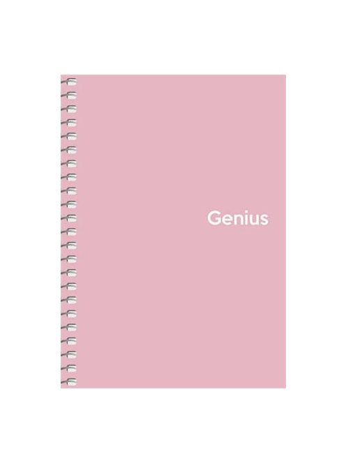 Spirálfüzet, A6, kockás, 80 lap, PP borító, SHKOLYARYK "Genius Pastel", vegyes (SB806805K)