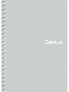 Spirálfüzet, A6, kockás, 80 lap, PP borító, SHKOLYARYK "Genius Pastel", vegyes (SB806805K)