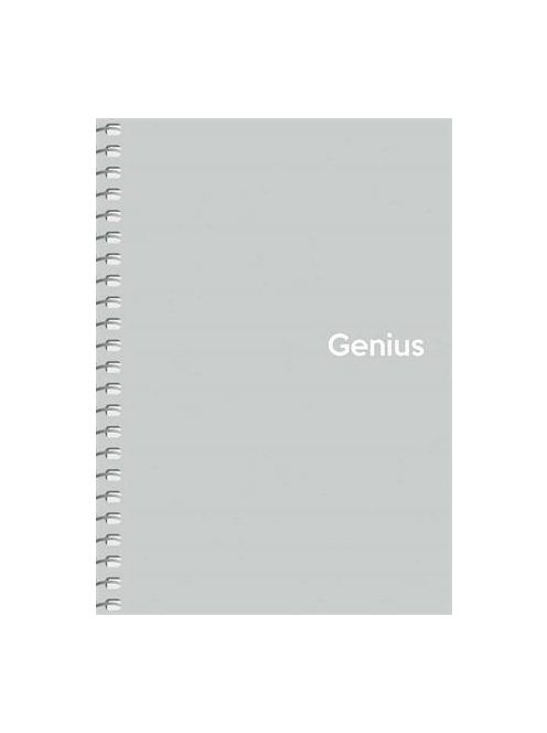 Spirálfüzet, A6, kockás, 80 lap, PP borító, SHKOLYARYK "Genius Pastel", vegyes (SB806805K)