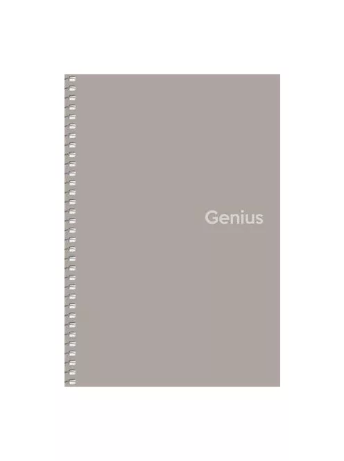Spirálfüzet, A5, kockás, 80 lap, PP borító, SHKOLYARYK "Genius", vegyes (SB806806K)
