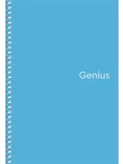 Spirálfüzet, A5, kockás, 80 lap, PP borító, SHKOLYARYK "Genius", vegyes (SB806806K)