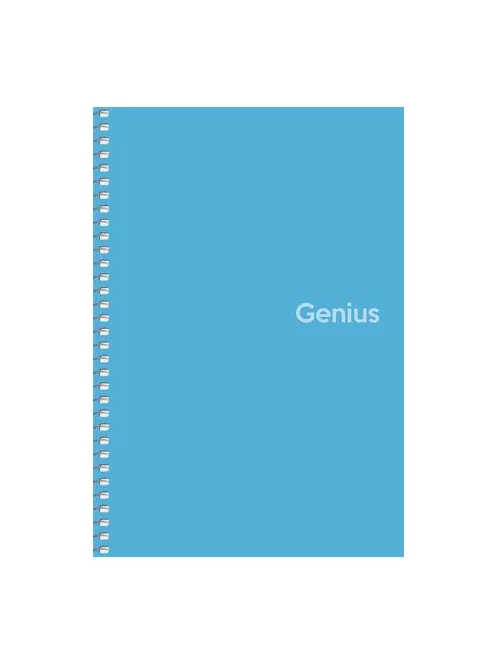 Spirálfüzet, A5, kockás, 80 lap, PP borító, SHKOLYARYK "Genius", vegyes (SB806806K)