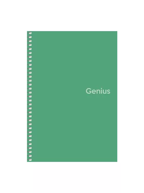 Spirálfüzet, A5, kockás, 80 lap, PP borító, SHKOLYARYK "Genius", vegyes (SB806806K)