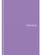 Spirálfüzet, A5, kockás, 80 lap, PP borító, SHKOLYARYK "Genius", vegyes (SB806806K)