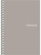 Spirálfüzet, A6, kockás, 80 lap, PP borító, SHKOLYARYK "Genius", vegyes (SB806807K)