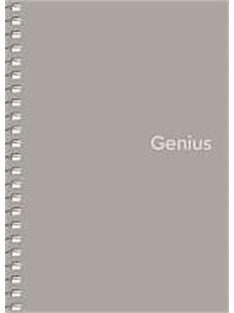   Spirálfüzet, A6, kockás, 80 lap, PP borító, SHKOLYARYK "Genius", vegyes (SB806807K)