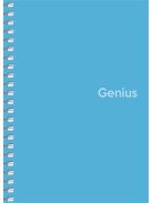 Spirálfüzet, A6, kockás, 80 lap, PP borító, SHKOLYARYK "Genius", vegyes (SB806807K)