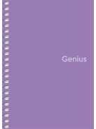 Spirálfüzet, A6, kockás, 80 lap, PP borító, SHKOLYARYK "Genius", vegyes (SB806807K)
