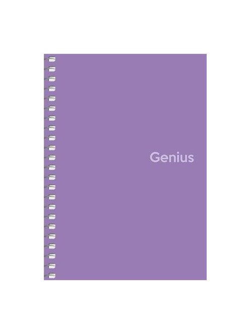 Spirálfüzet, A6, kockás, 80 lap, PP borító, SHKOLYARYK "Genius", vegyes (SB806807K)