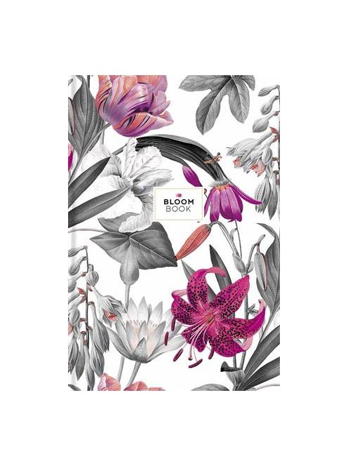 Jegyzetfüzet, B5, vonalas, 80 lap, SHKOLYARYK "Bloom Book", vegyes (SB80795L)