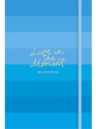 Jegyzetfüzet, A5, vonalas, sima, pontrácsos, 96 lap, keményfedeles, SHKOLYARYK "Live in the moment", vegyes minta (SB96797)