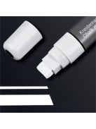 Folyékony krétamarker, vágott hegy, 5-15 mm SIGEL, fehér (SBA171)