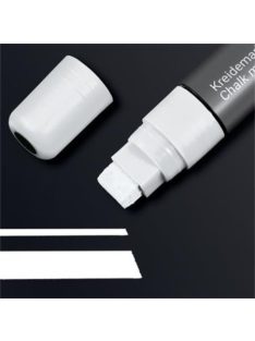   Folyékony krétamarker, vágott hegy, 5-15 mm SIGEL, fehér (SBA171)