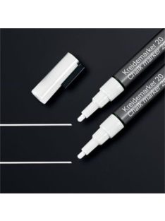   Folyékony krétamarker, kúpos hegy, 1-2 mm SIGEL, fehér (SBA178)
