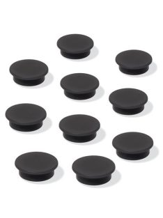 Mágneskorong, 25 mm, 10 db/csomag, SIGEL, fekete (SDMU196)