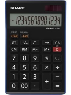   Számológép, asztali, 14 számjegy, SHARP "EL-145TBL" (SH145TBL)