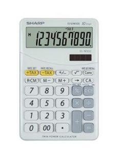   Számológép, asztali, 10 számjegy, SHARP "EL-M332", fehér (SHM332BWH)