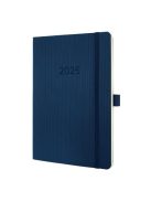 Naptár, A5, heti, 2025, puha borító, SIGEL "Conceptum", éjkék