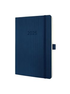   Naptár, A5, heti, 2025, puha borító, SIGEL "Conceptum", éjkék