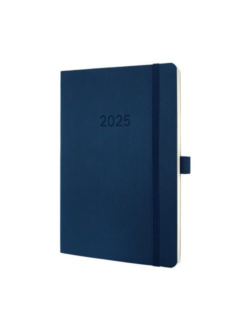 Naptár, A5, heti, 2025, puha borító, SIGEL "Conceptum", éjkék