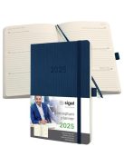 Naptár, A5, heti, 2025, puha borító, SIGEL "Conceptum", éjkék